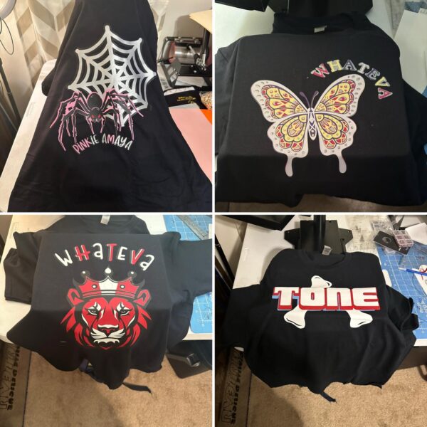 T-shirt customization design with bling